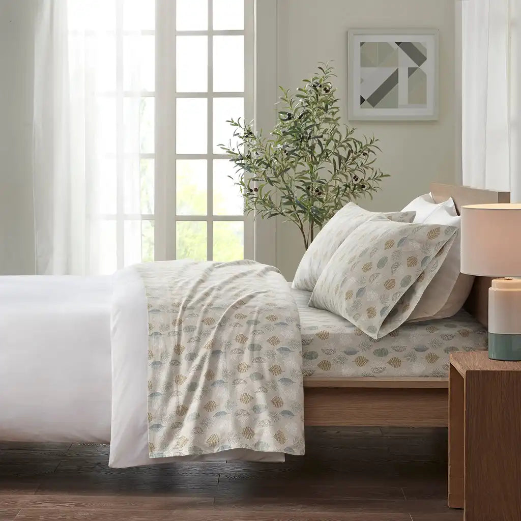 Cozy Cotton Flannel Printed Sheet Set