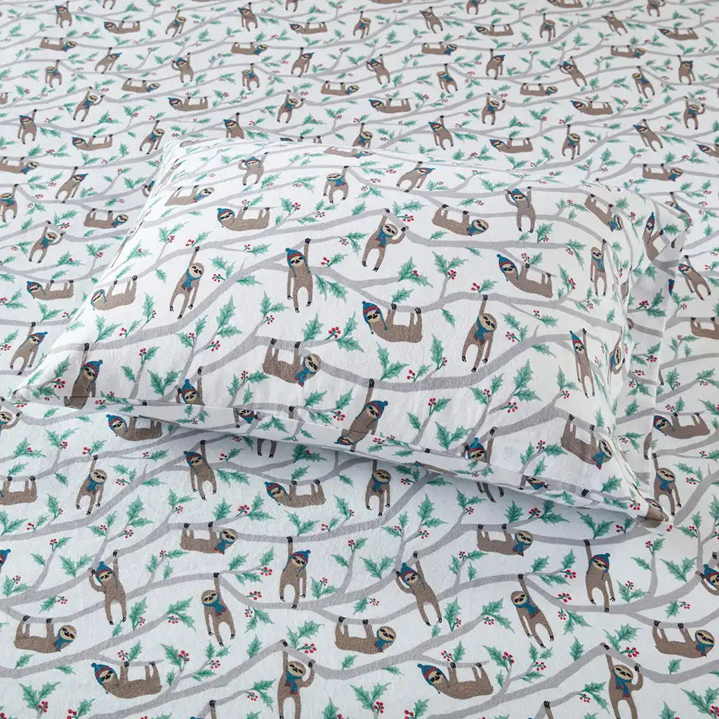 Cozy Cotton Flannel Printed Sheet Set