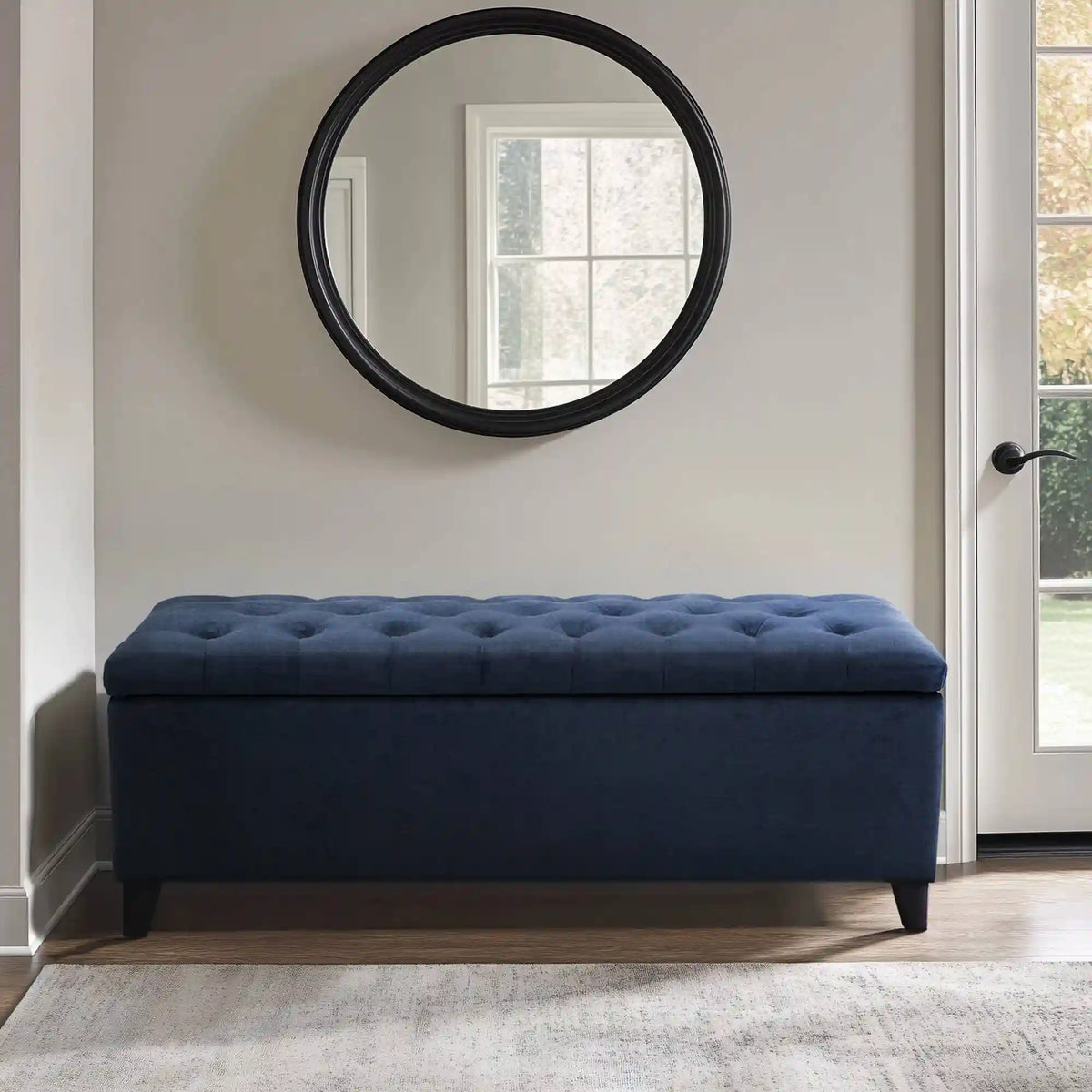 Shandra Tufted Top Upholstered Storage Bench