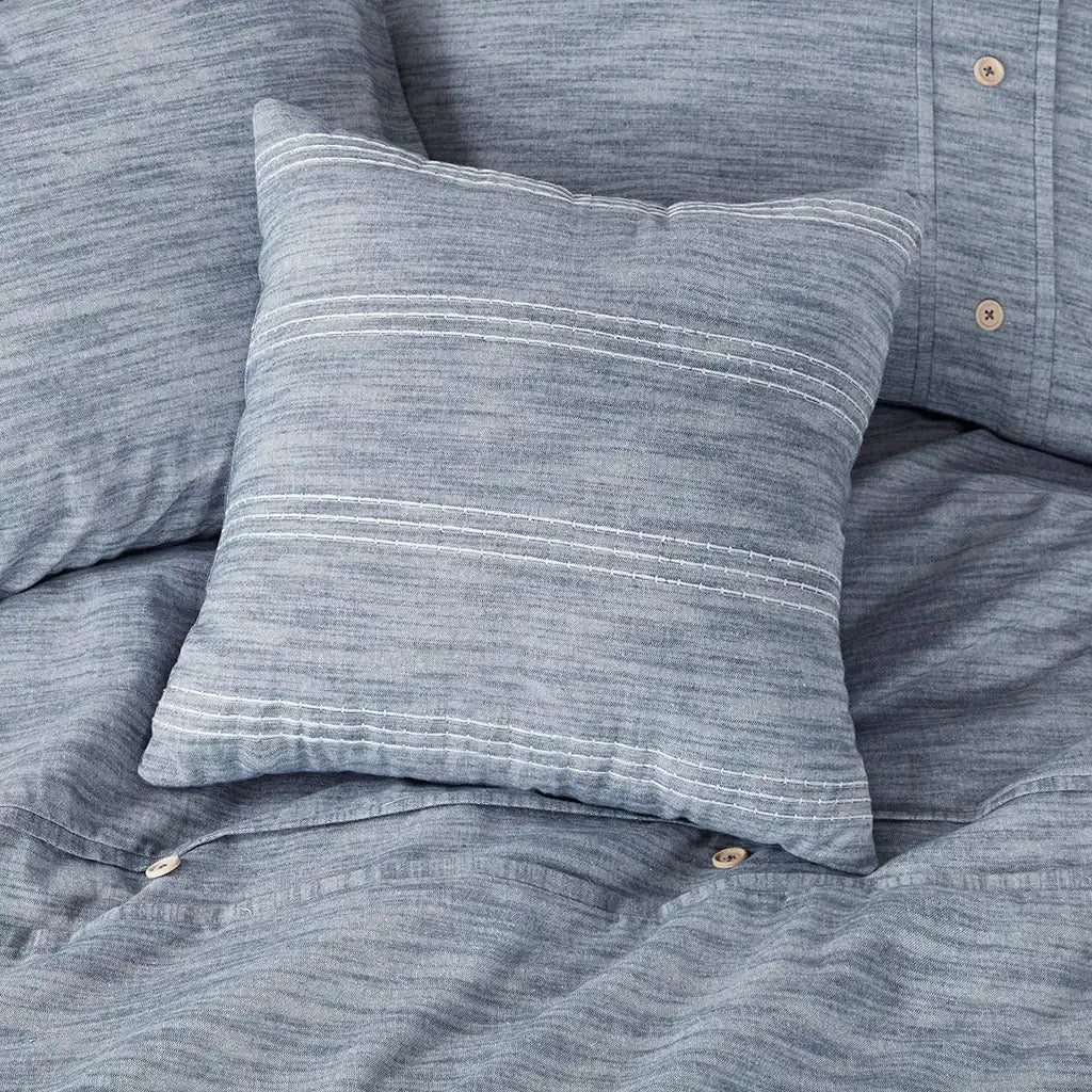 Dover 5-Piece Organic Cotton Oversized Comforter Cover Set with Removable Insert