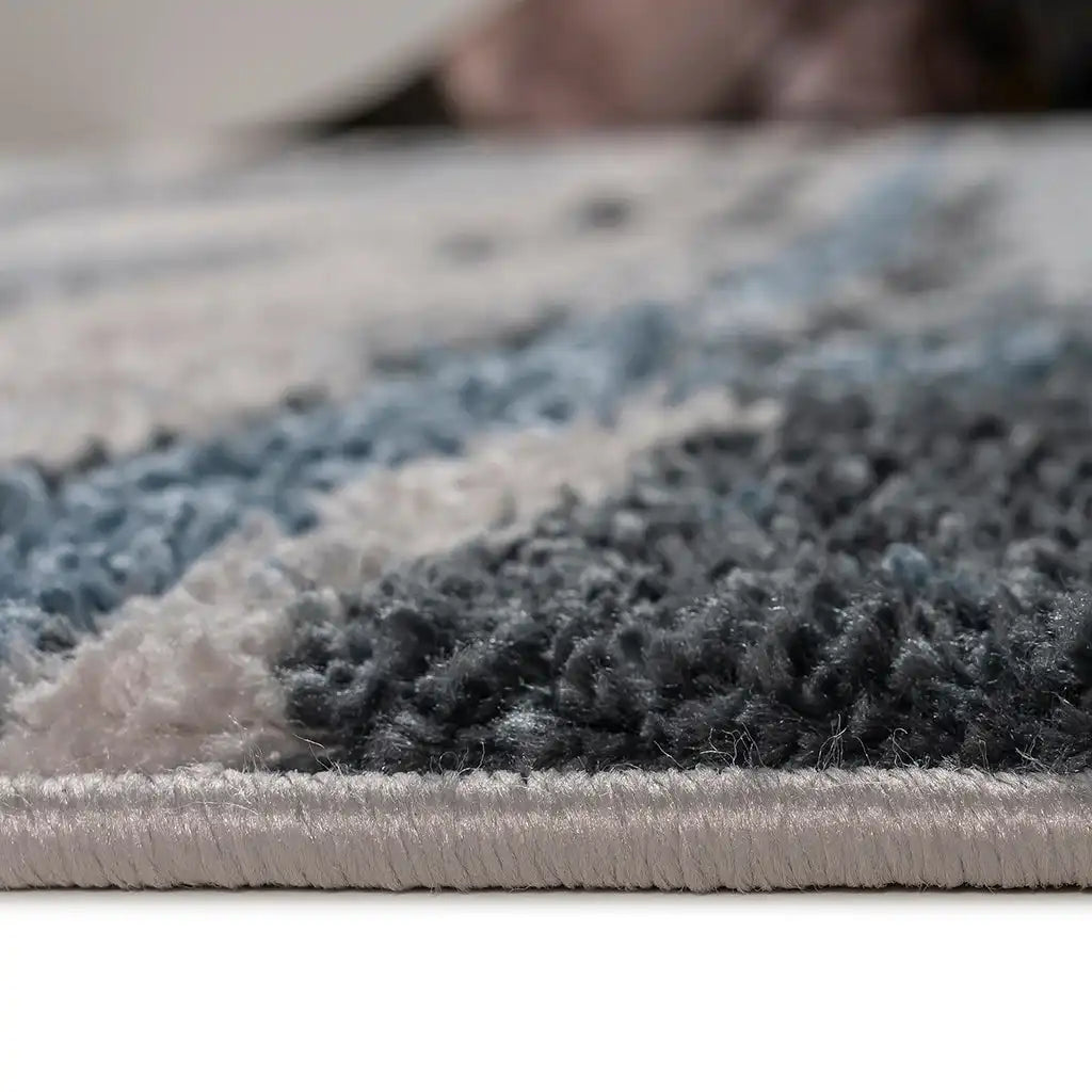 Riley Watercolor Abstract Stripe Woven Area Rug