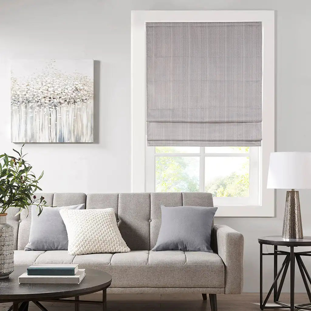 Galen Basketweave Room Darkening Cordless Roman Shade