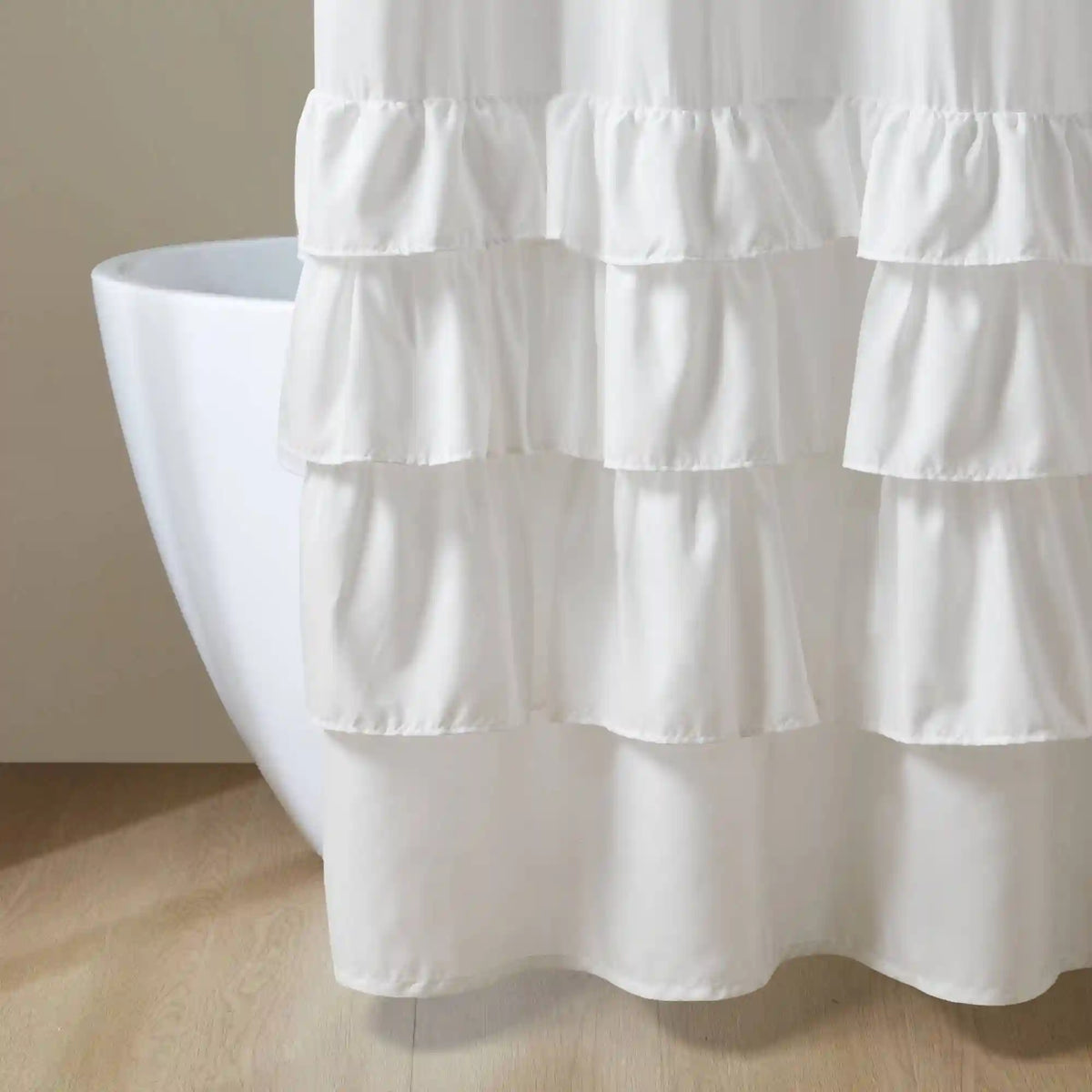 Grace Ruffled Shower Curtain