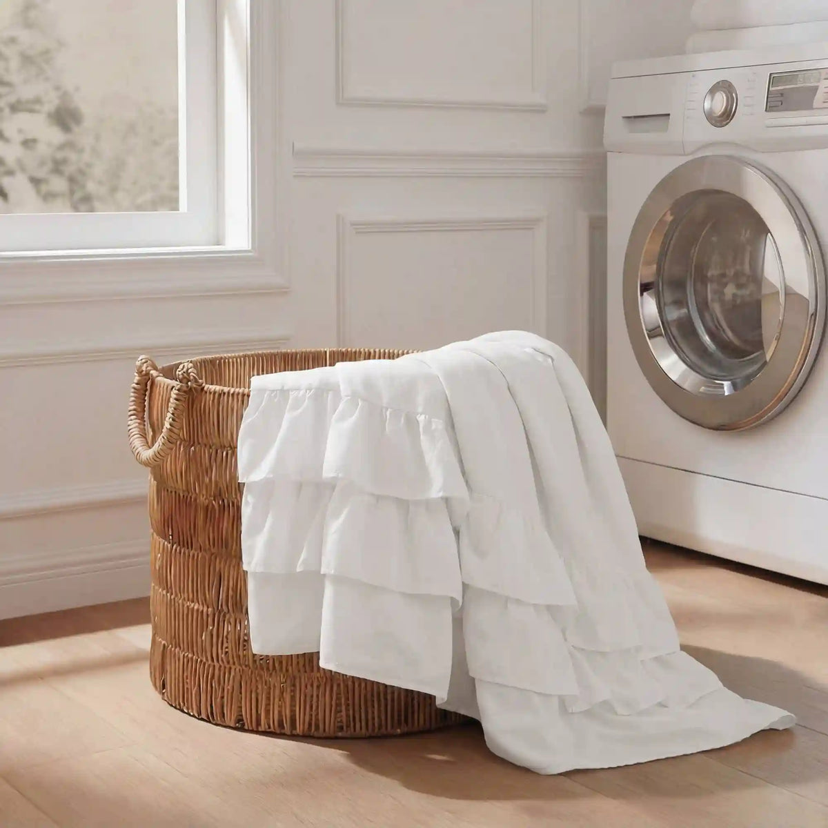 Grace Ruffled Shower Curtain