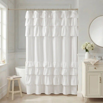 Grace Ruffled Shower Curtain