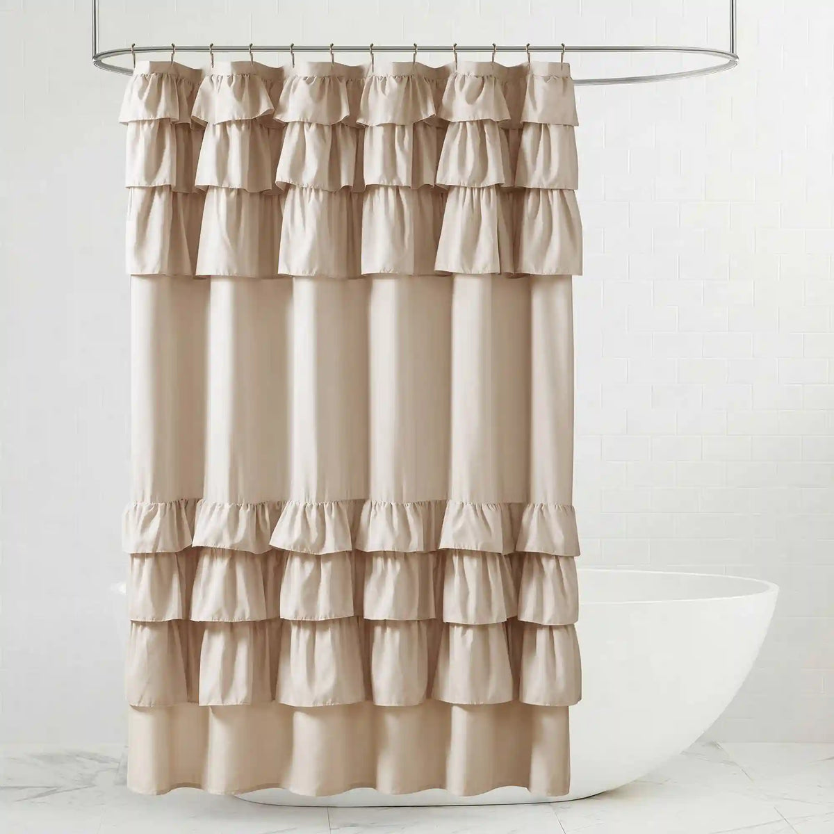Grace Ruffled Shower Curtain