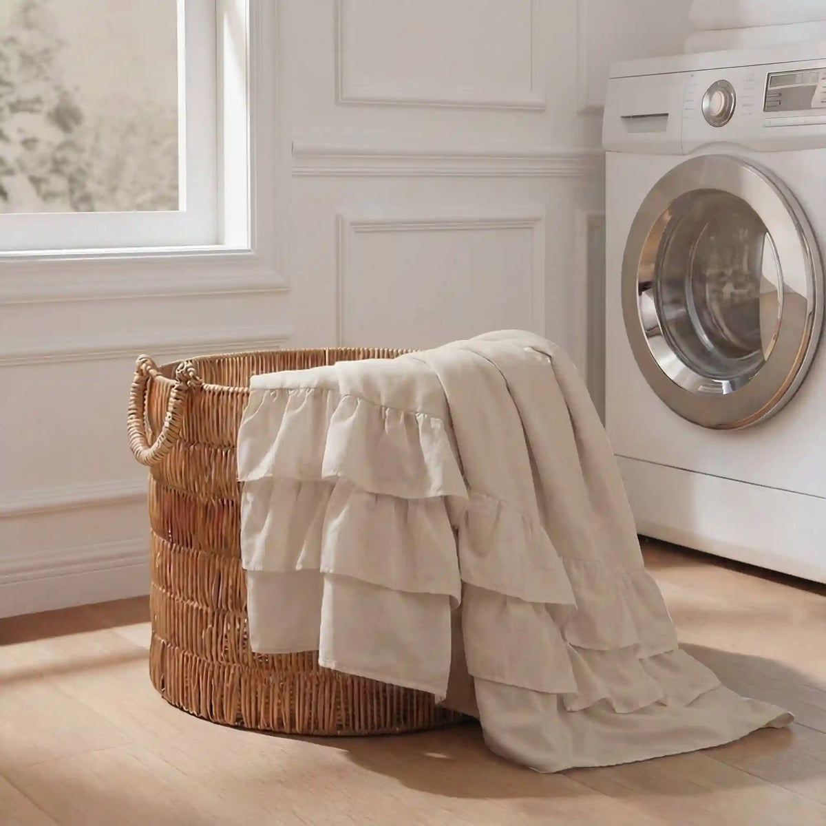 Grace Ruffled Shower Curtain