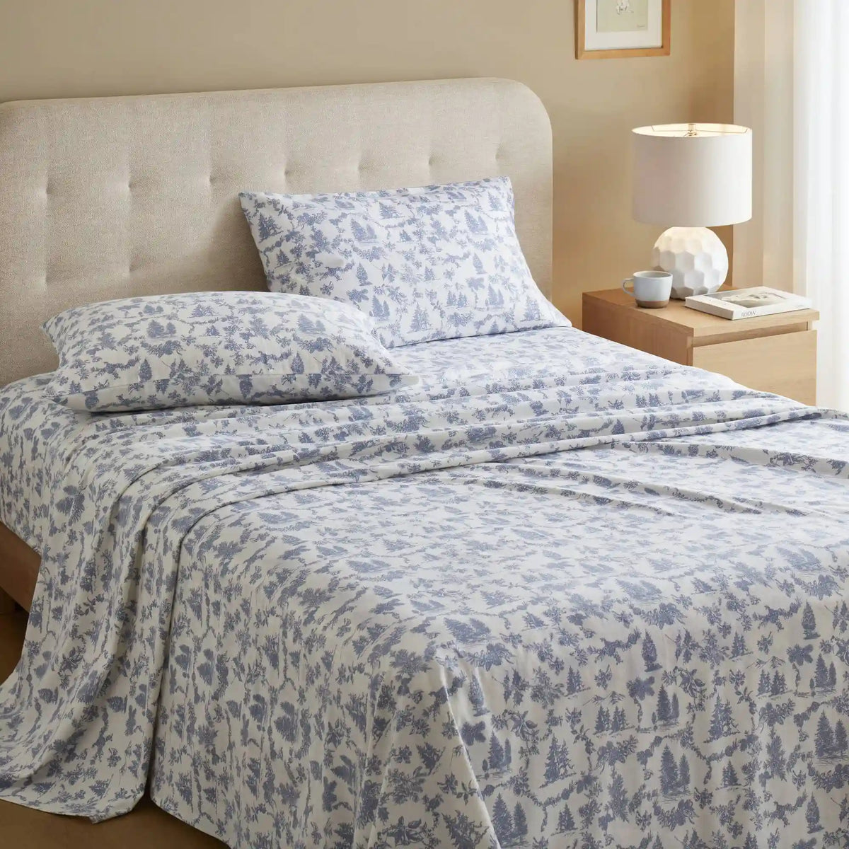 Cozy Cotton Flannel Printed Sheet Set