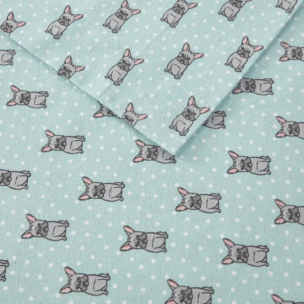 Cozy Cotton Flannel Printed Sheet Set
