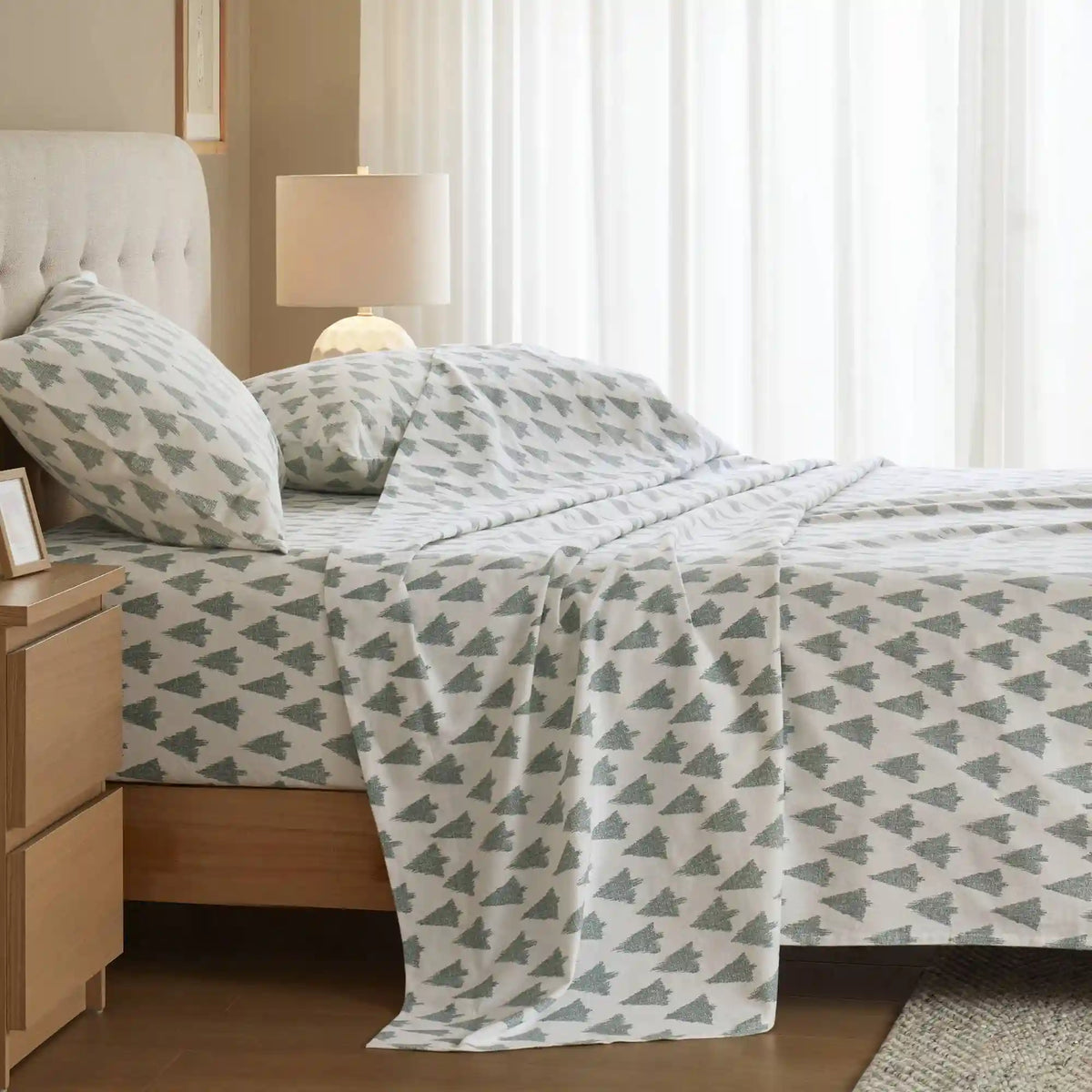 Cozy Cotton Flannel Printed Sheet Set