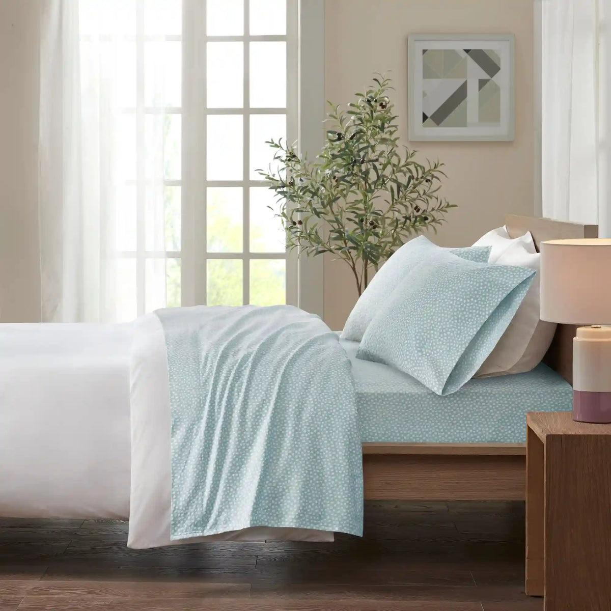 Cozy Cotton Flannel Printed Sheet Set