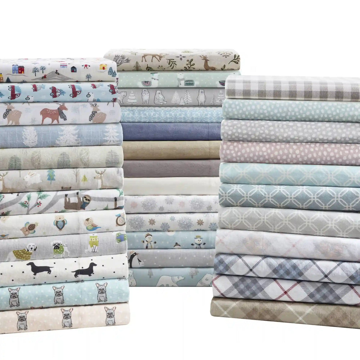 Cozy Cotton Flannel Printed Sheet Set