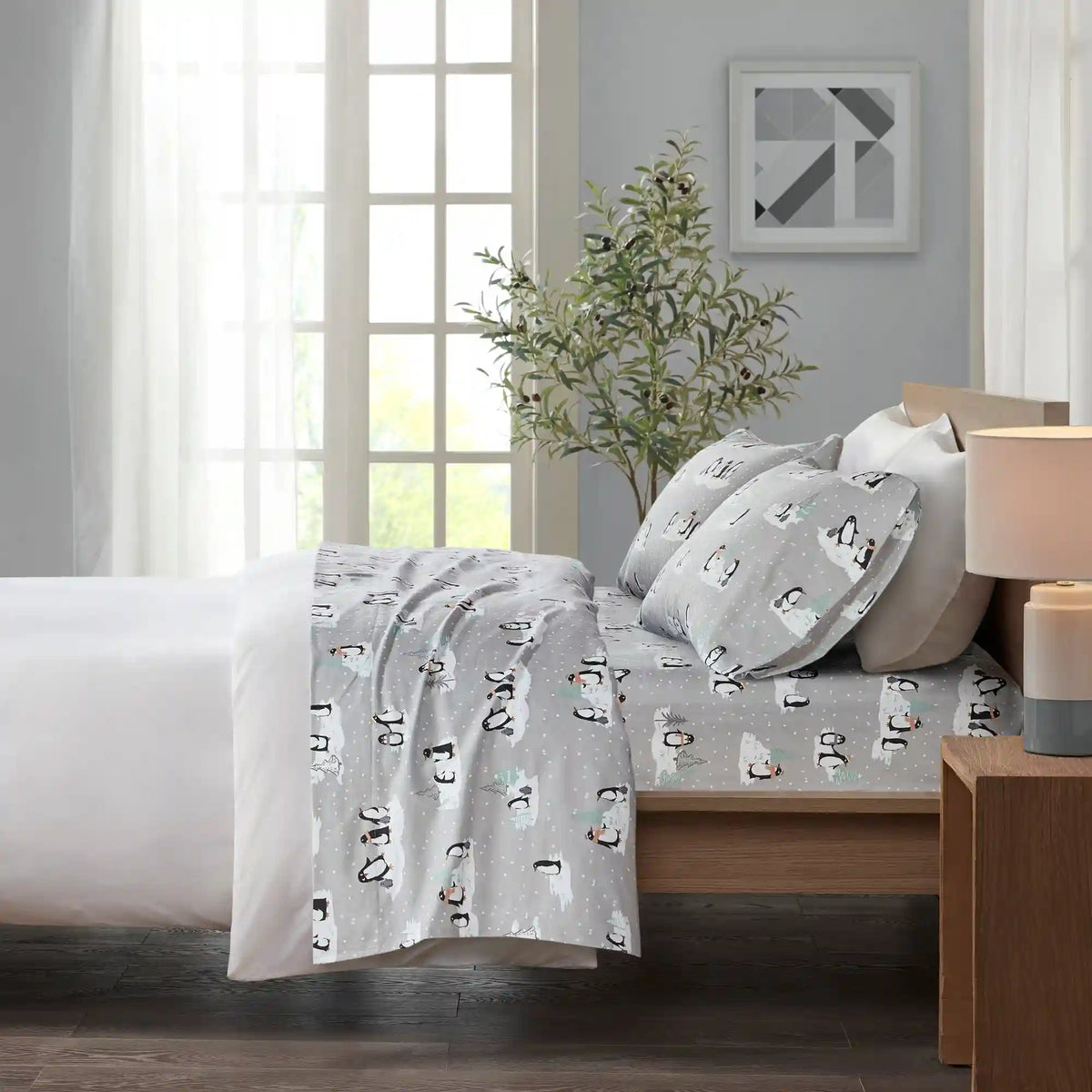 Cozy Cotton Flannel Printed Sheet Set
