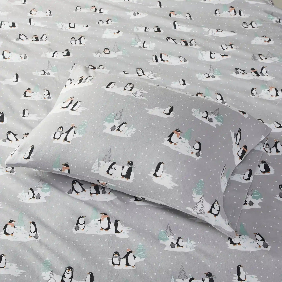 Cozy Cotton Flannel Printed Sheet Set