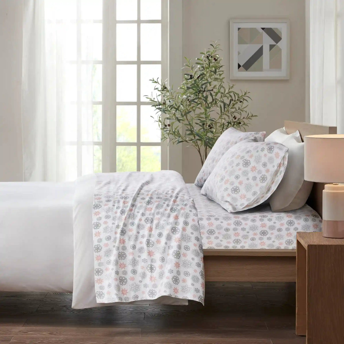 Cozy Cotton Flannel Printed Sheet Set