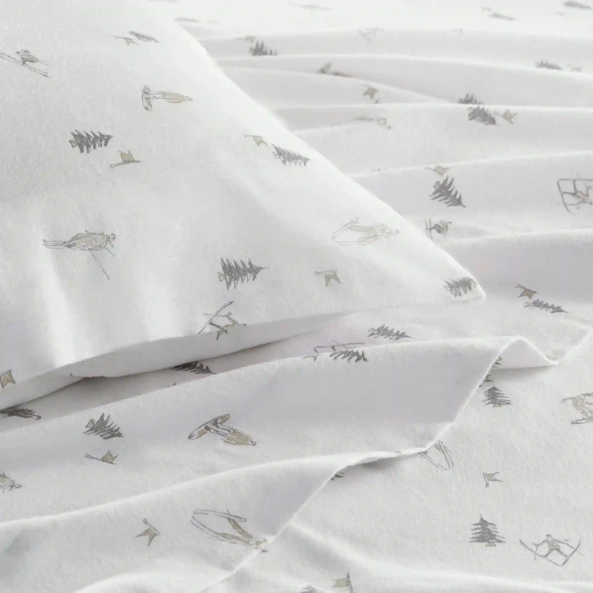 Cozy Cotton Flannel Printed Sheet Set