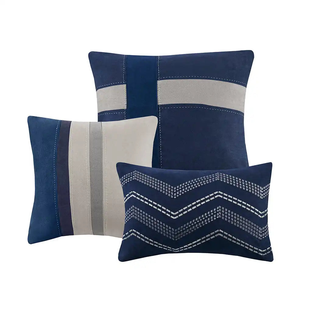 Palisades 7-Piece Faux Suede Comforter Set