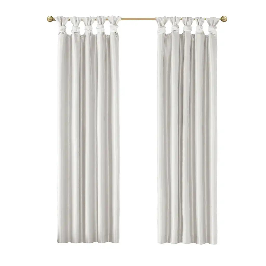 Emilia Twist Tab Total Blackout Window Curtain Panel