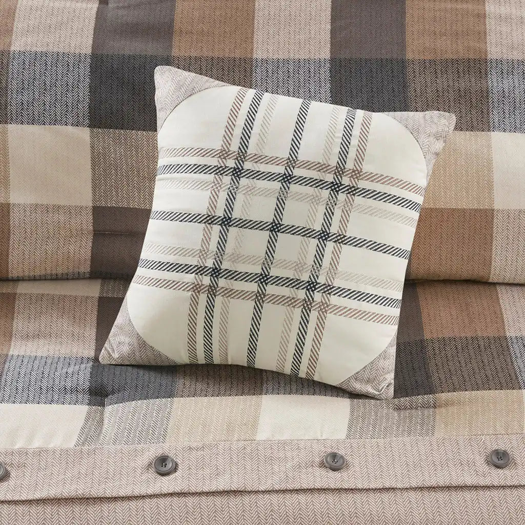 Ridge 7-Piece Herringbone Comforter Set