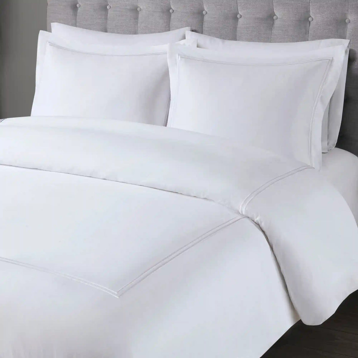500 Thread Count Luxury Collection 100% Cotton Sateen Embroidered Comforter Set