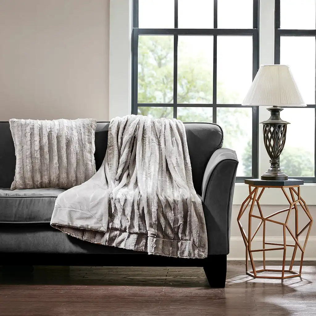 Duke Faux Fur Square Pillow