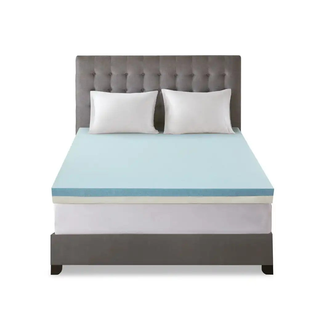 4" Gel Memory Foam with 3M Cover Antimicrobial Memory Foam Mattress Topper