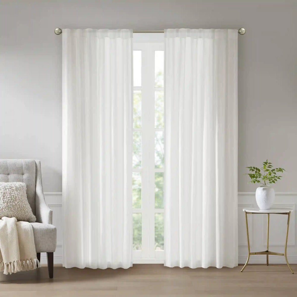 Lexus Rod Pocket with Back Tab Privacy Curtain Pair