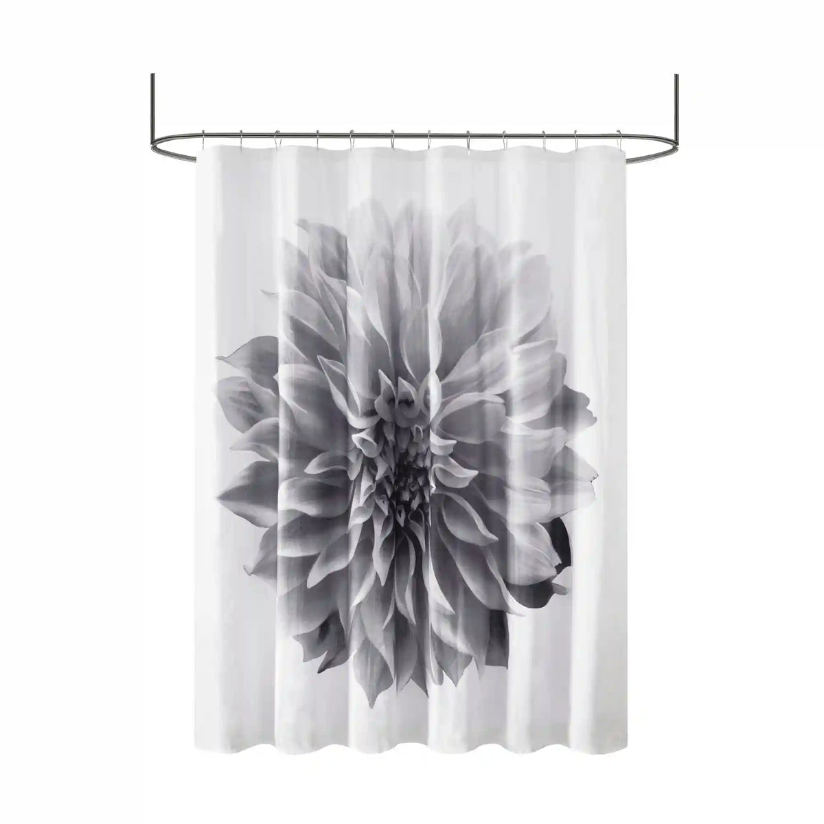 Norah Printed Floral Cotton Shower Curtain