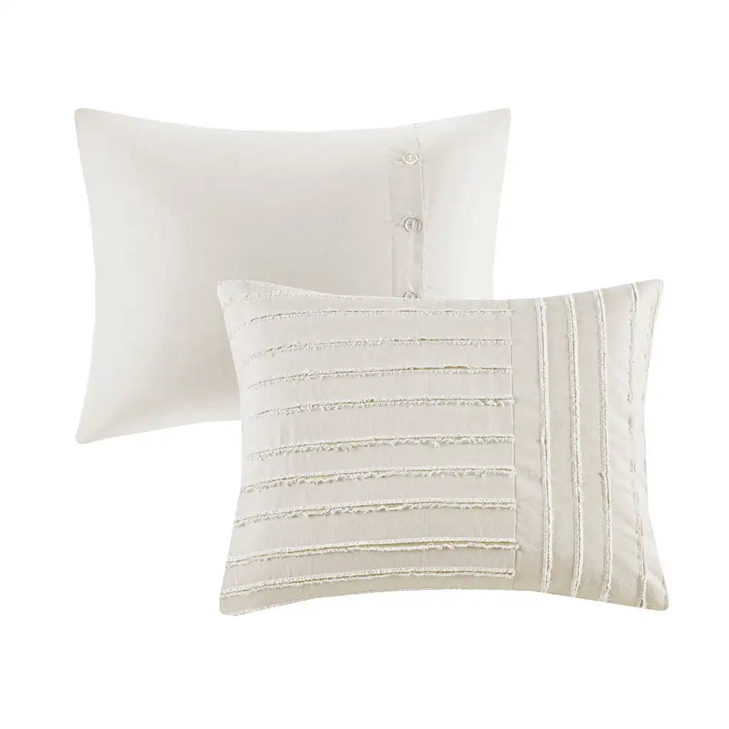 Essence 8-Piece Cotton Clipped Jacquard Comforter Set