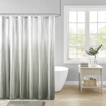 Ara Ombre Printed Seersucker Shower Curtain