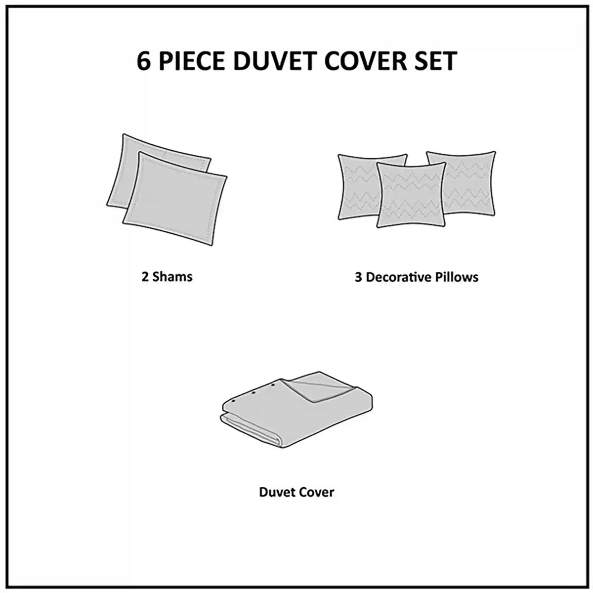 Vienna 6-Piece Printed Duvet Cover Set