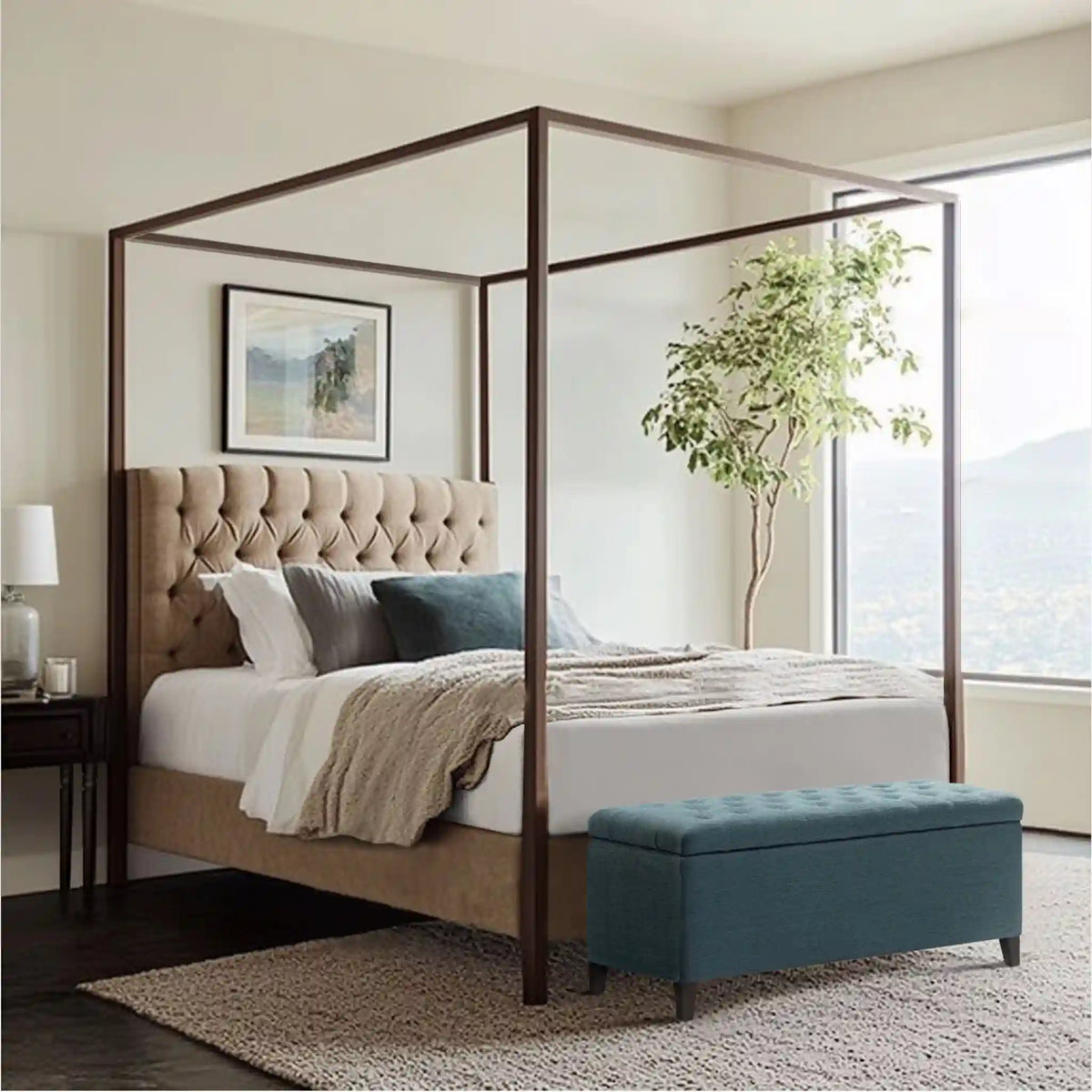 Shandra Tufted Top Upholstered Storage Bench