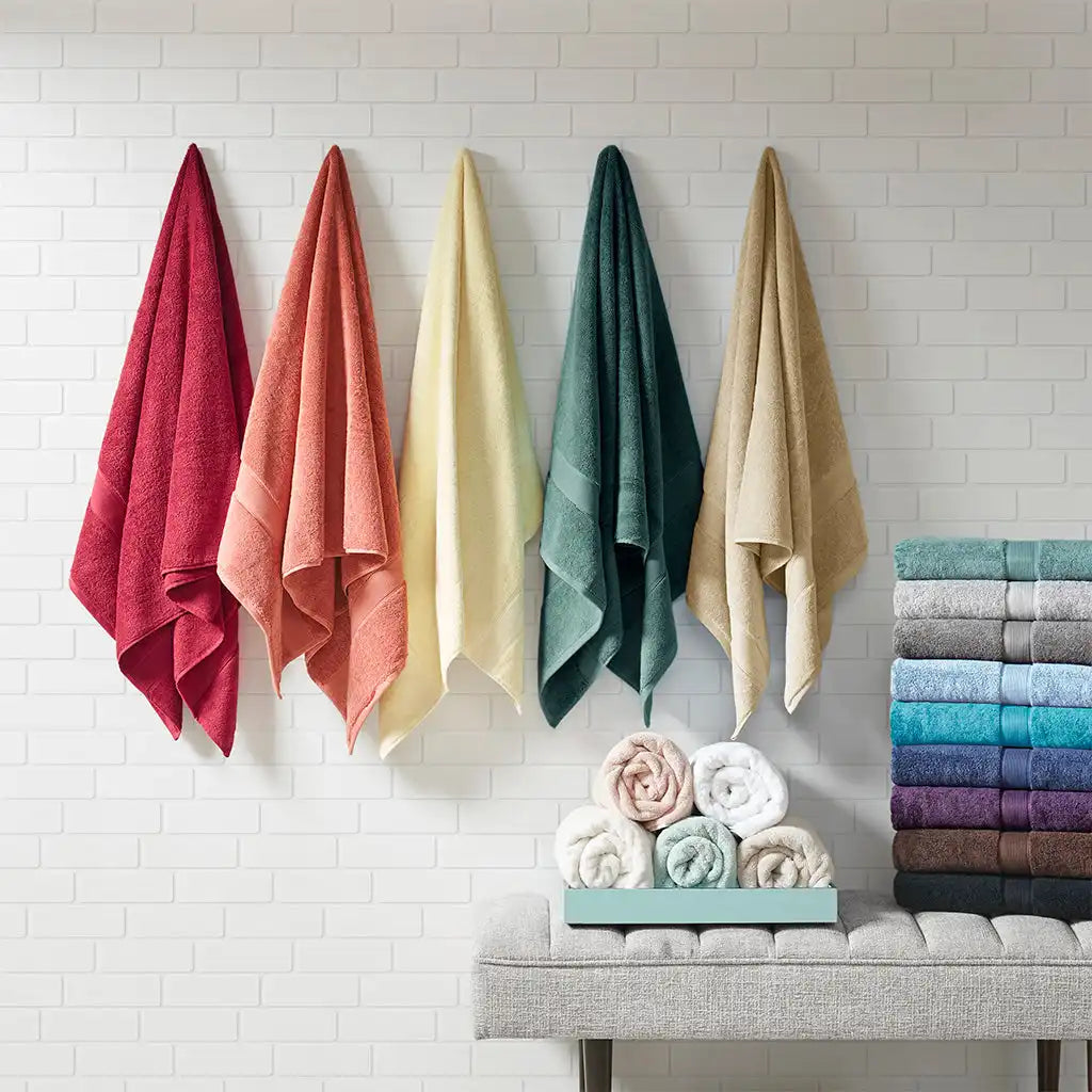 800GSM Premium Long-Staple Cotton 8-Piece Bath Towel Set
