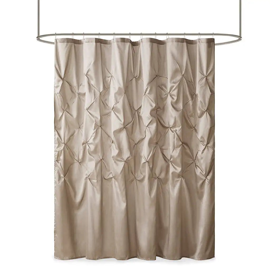Laurel Tufted Semi-Sheer Shower Curtain