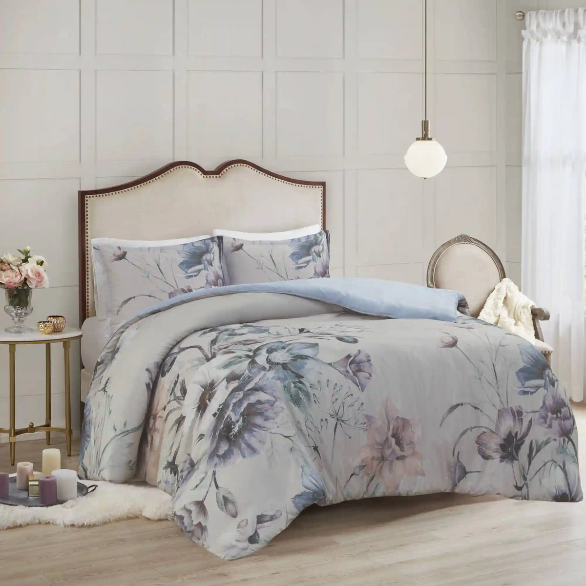 Cassandra 3-Piece Cotton Printed Duvet Cover Set