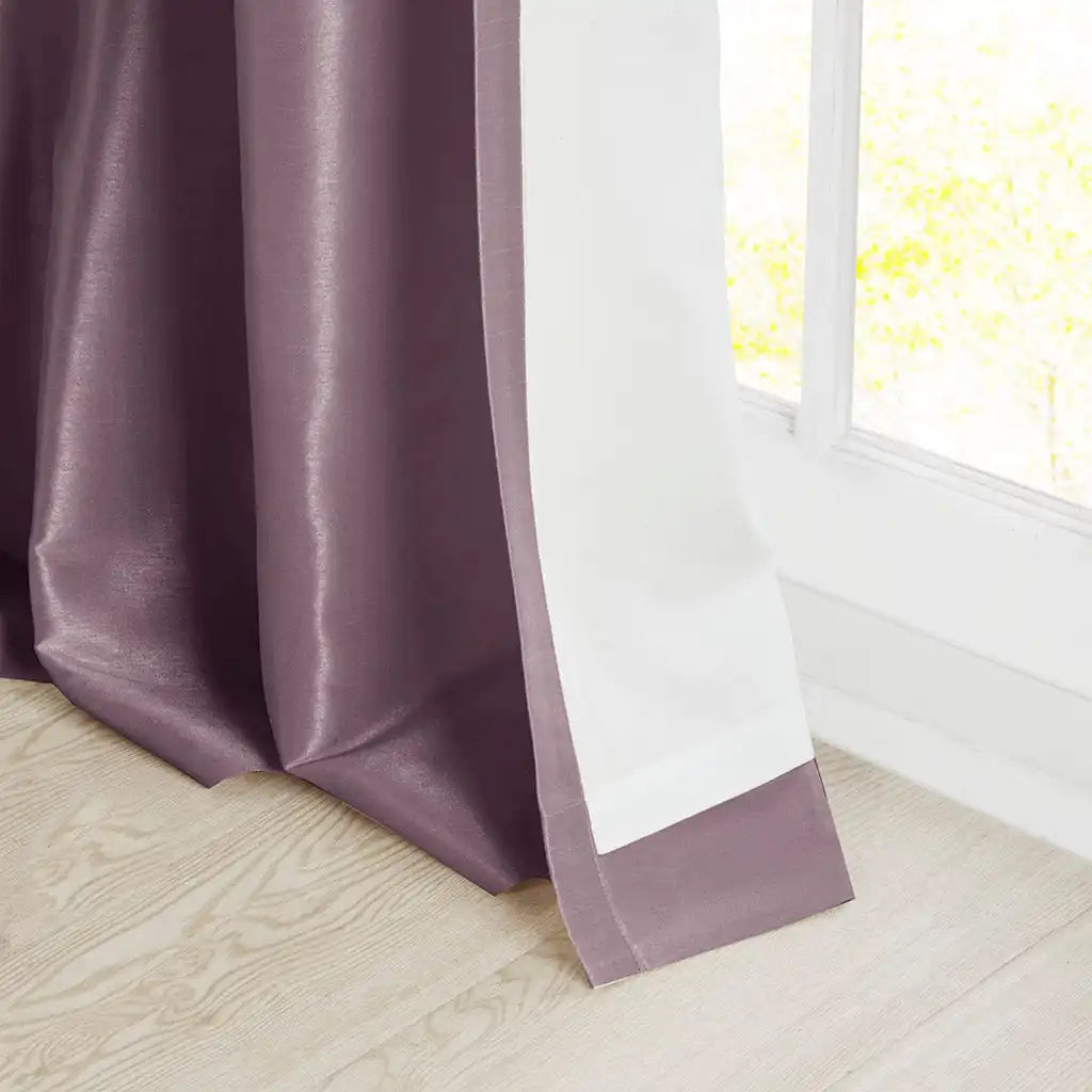 Emilia Twist Tab Lined Window Curtain Panel