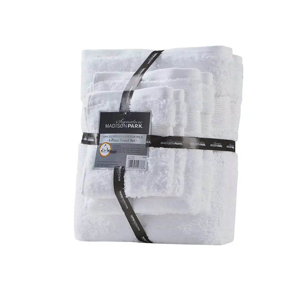 Luce 100% Egyptian Cotton 6-Piece Towel Set