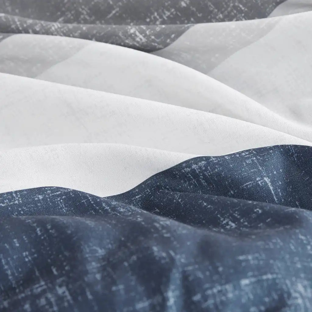 Jaxon Stripe Antimicrobial Comforter Set with Bed Sheets Bed in a Bag