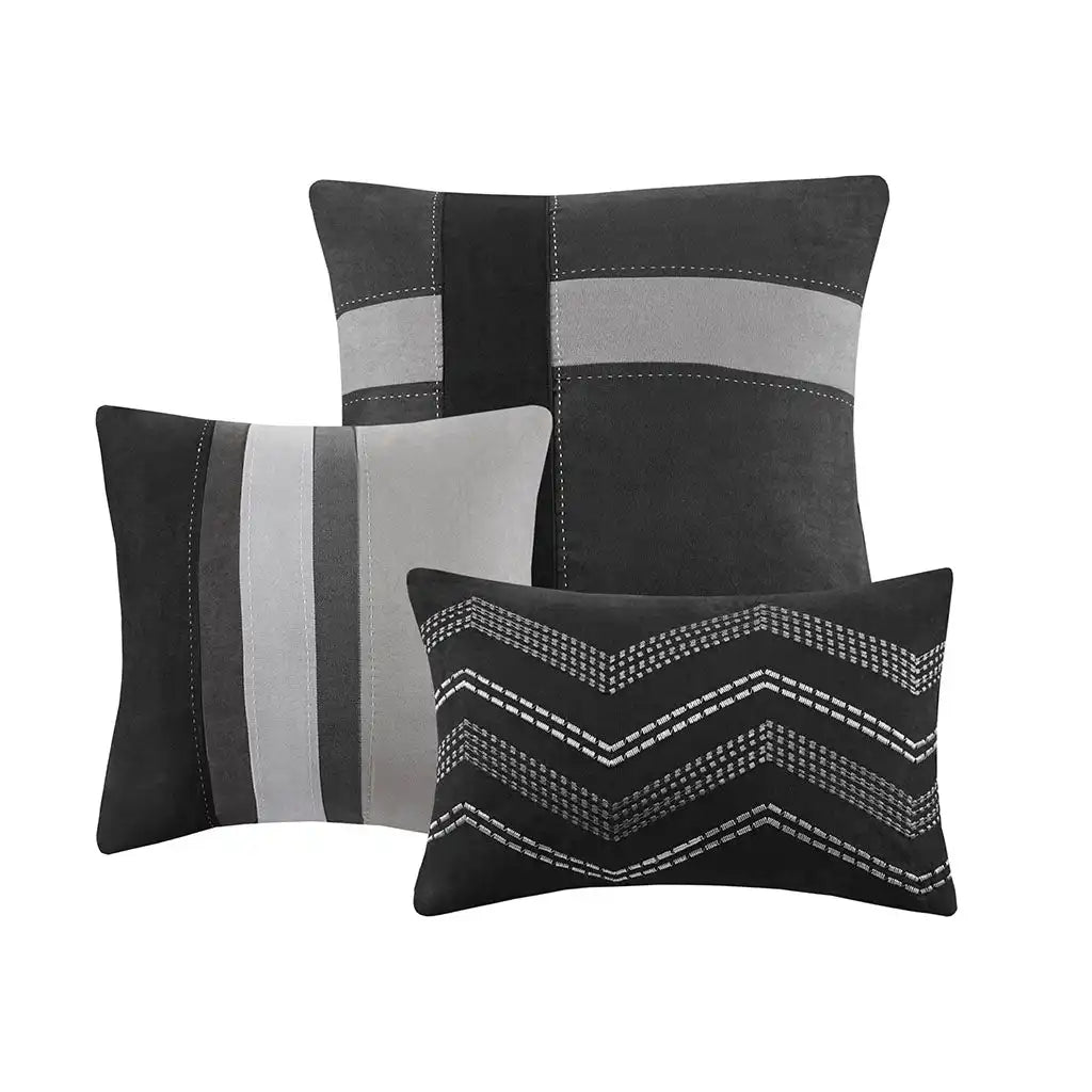 Palisades 7-Piece Faux Suede Comforter Set