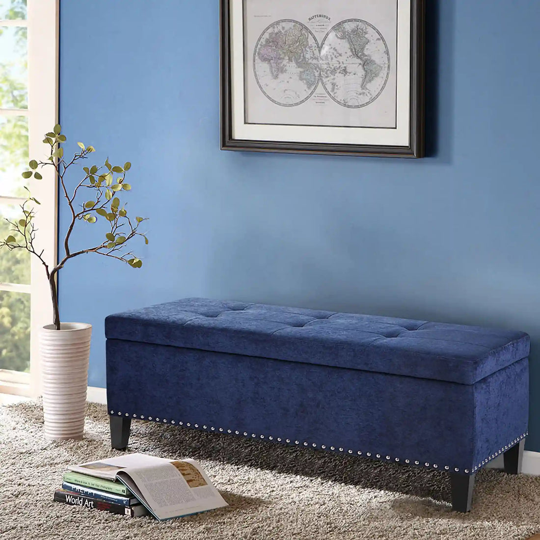 Shandra II Tufted Top Soft Close Storage Bench