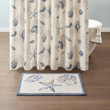 Bayside Coastal Reversible High Pile Tufted Bath Rug