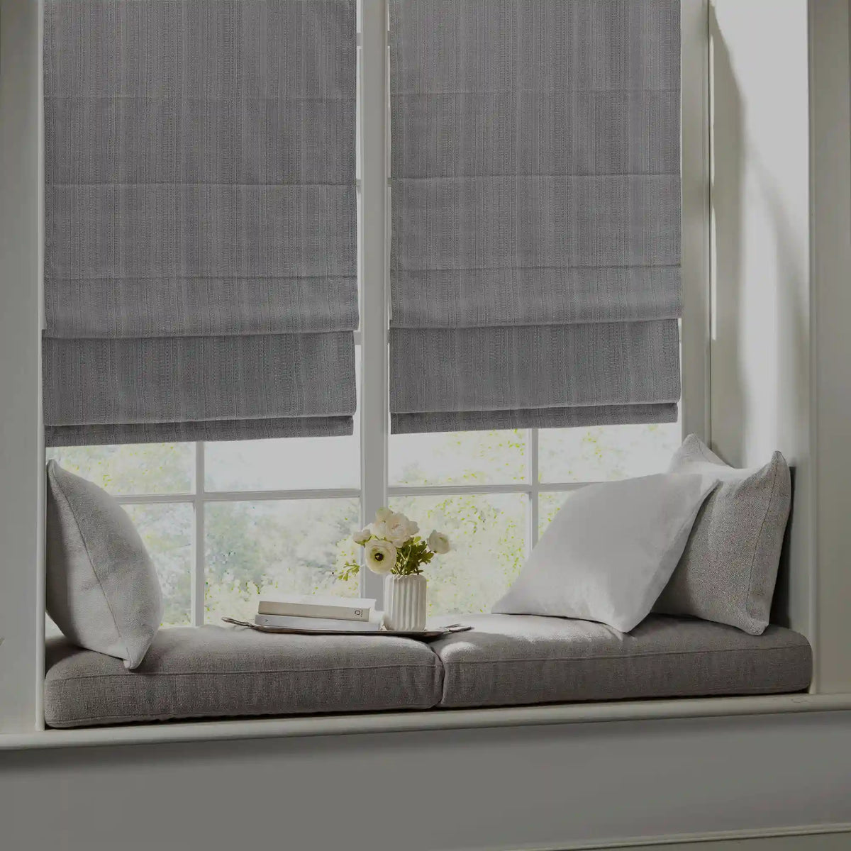 Galen Basketweave Room Darkening Cordless Roman Shade