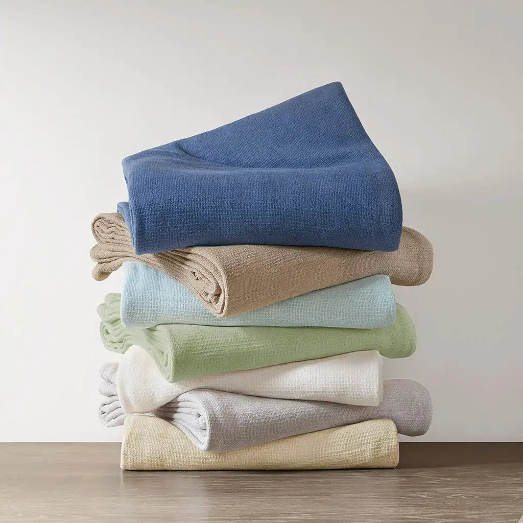 Freshspun Basketweave Cotton Blanket