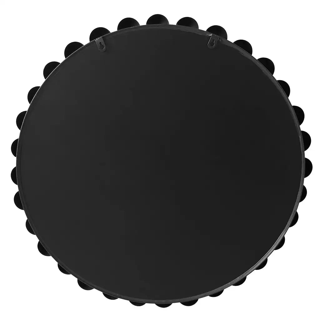 Marlowe 27" / 36" Medium Decorative Round Wall Mirror with Beaded Metal Frame