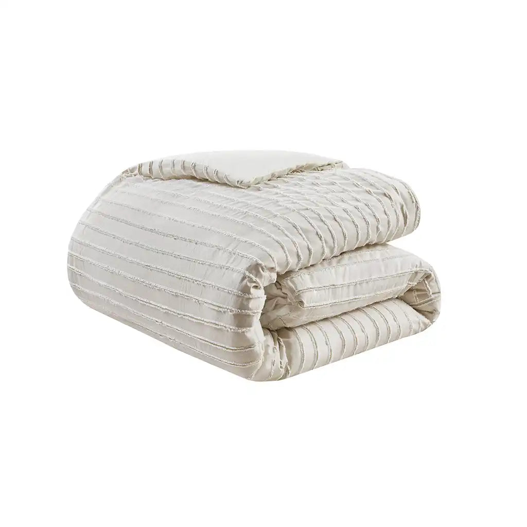 Essence 8-Piece Cotton Clipped Jacquard Comforter Set