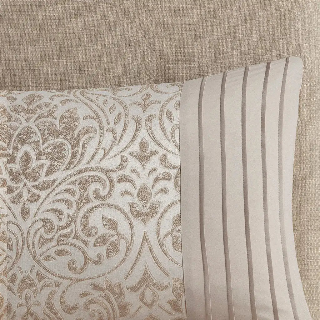 Emilia 12-Piece Jacquard Comforter Set with Bed Sheets Bed in a Bag