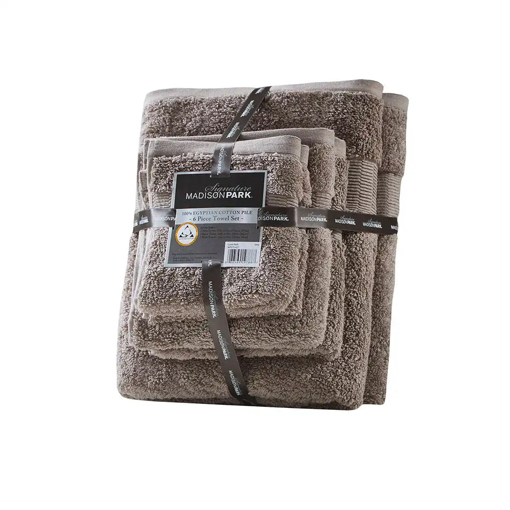 Luce 100% Egyptian Cotton 6-Piece Towel Set